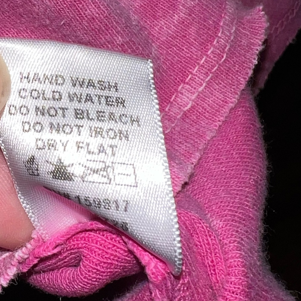 3/$18 Aerie Oversized Pink Contrast Dolman Knit Long Sleeve Pullover Tee Size L - Picture 12 of 14